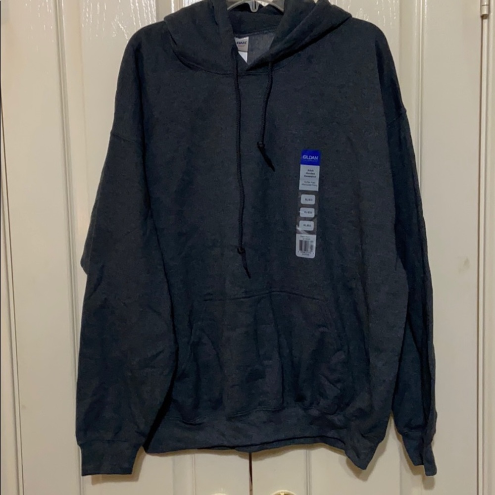 Gildan Adult Hooded Sweatshirt Dk Gray XL NEW NWT